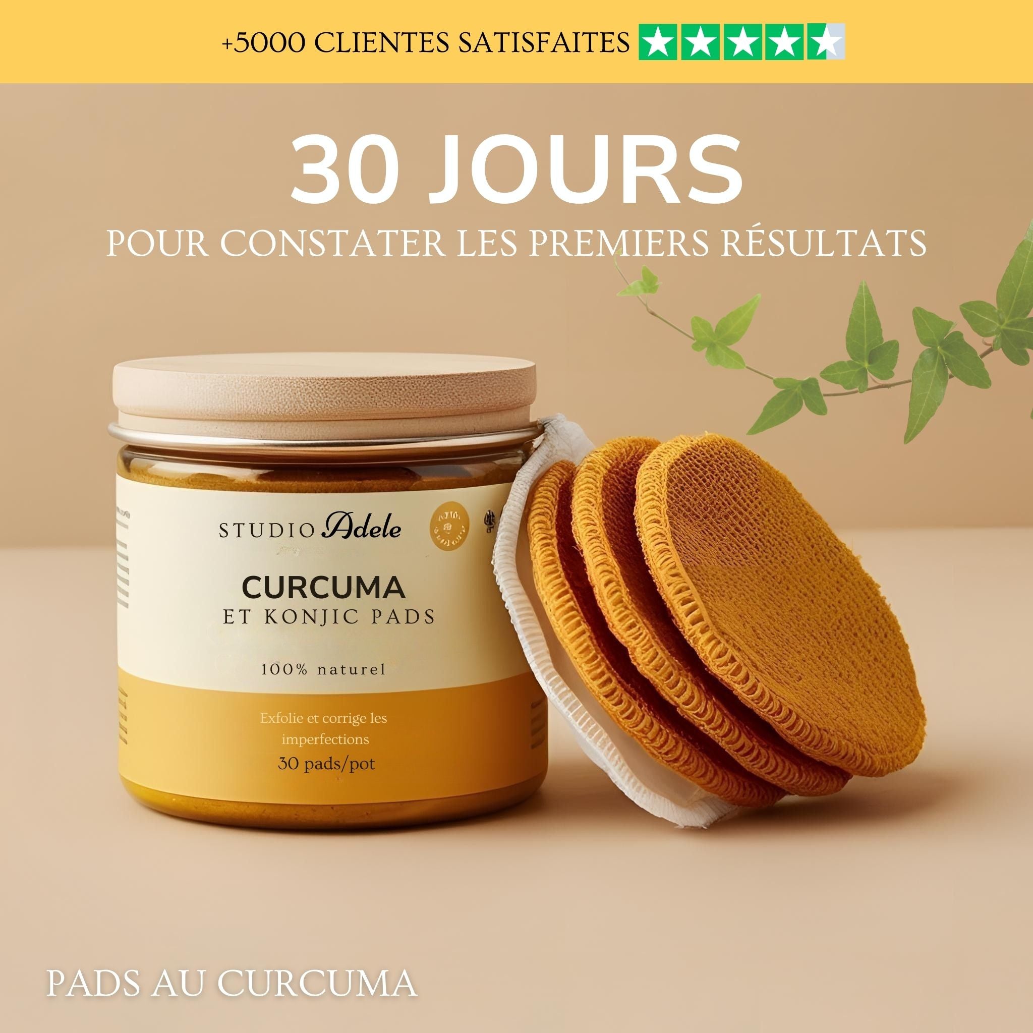 Pads Nettoyant Au Curcuma